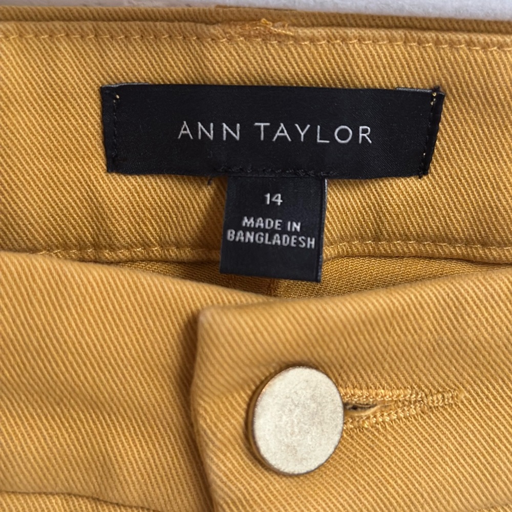 Ann Taylor Mustard Skinny Jeans - Picture 3 of 6
